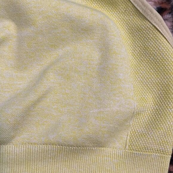 Gymshark Bright Yellow Green Athletic Sports Bra Gym Workout Athleisure Yoga - Picture 8 of 11